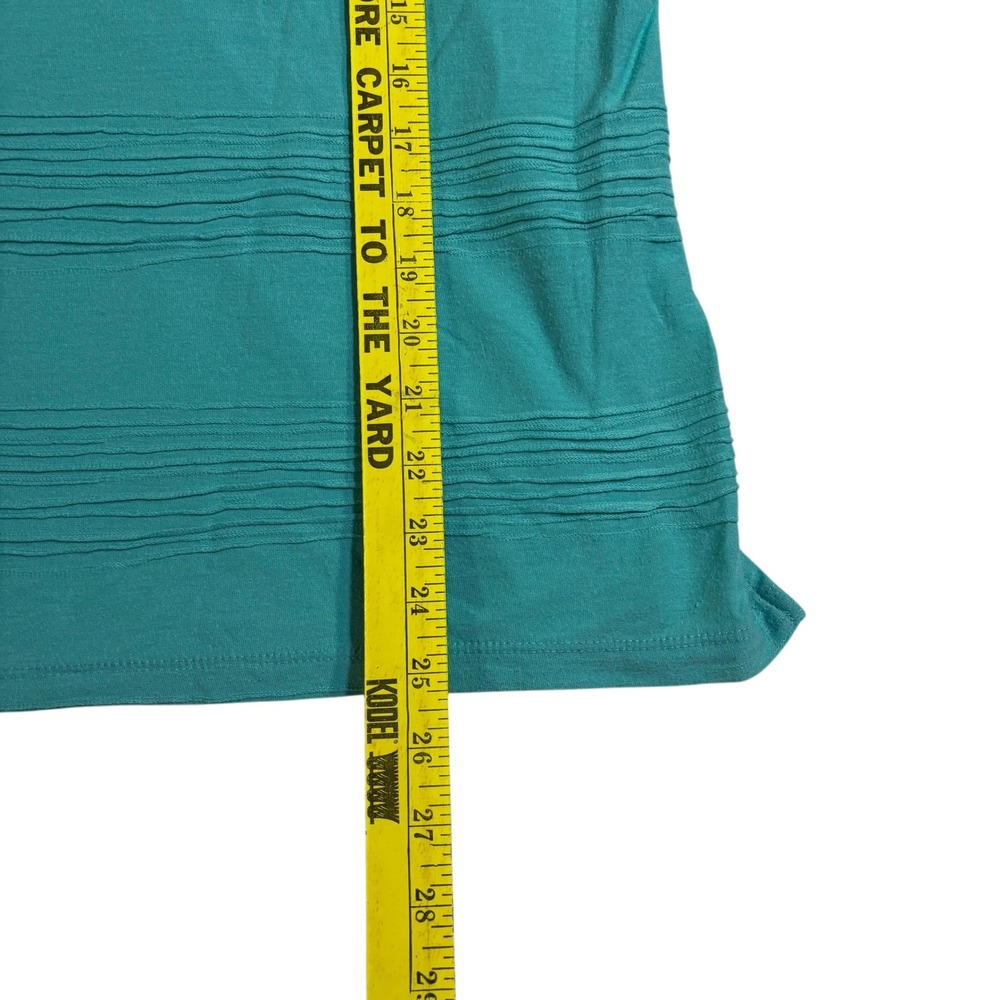 1775 Bell Sleeve Tunic Top Textured Knit Teal Green Women's Size S‎ - Picture 10 of 11